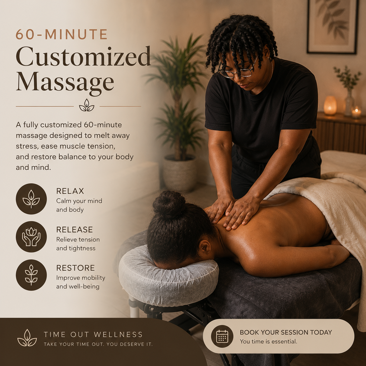 60-Minute Customized Massage —