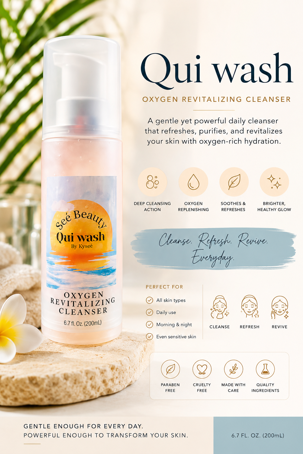 Oui Wash Oxygen face wash