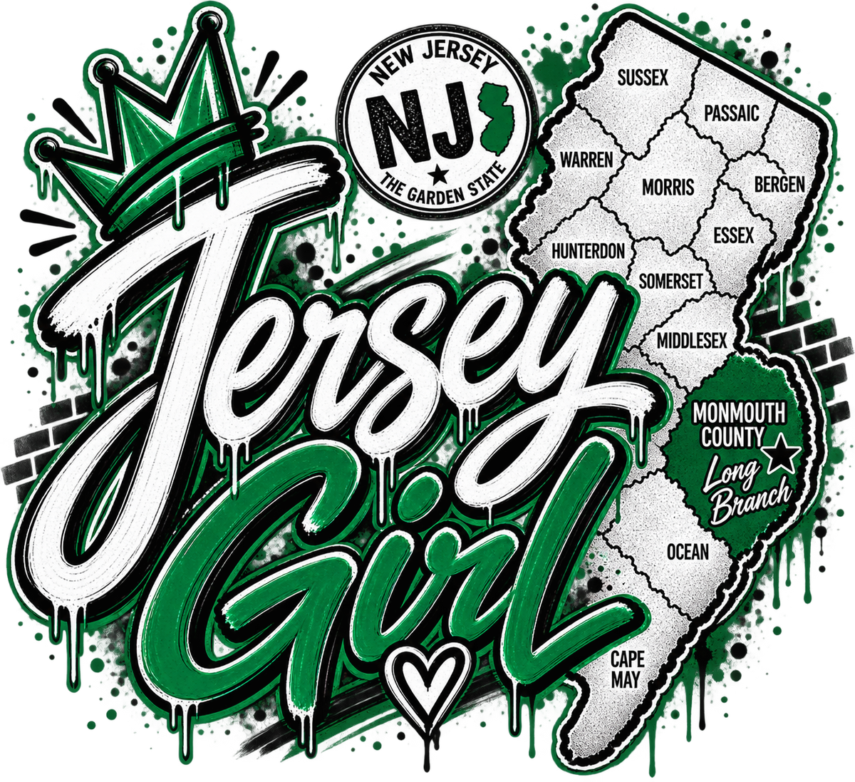 Jersey Girl – Classic Long Branch Tee