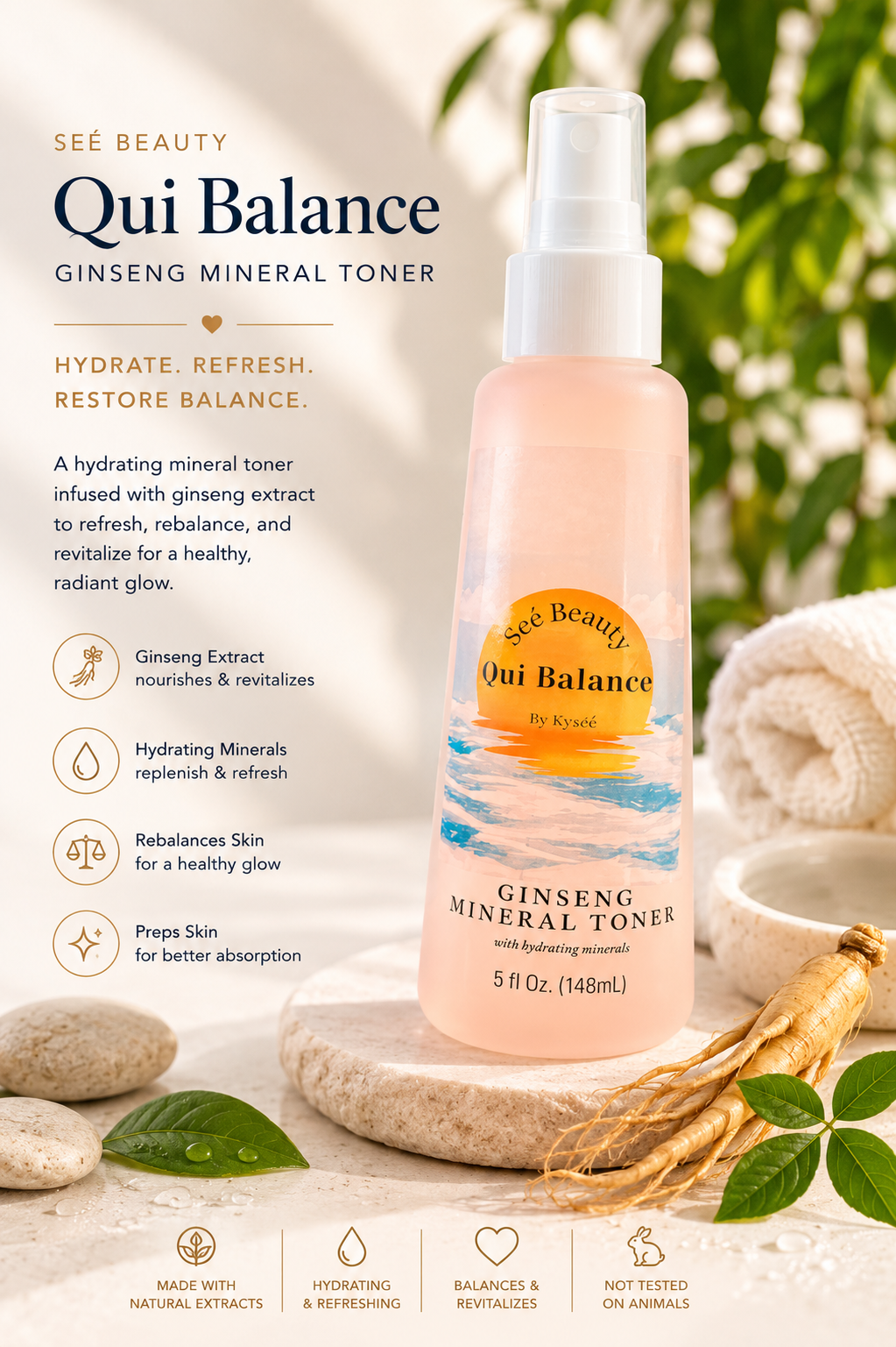 Qui Tone Ginseng Balancing Toner